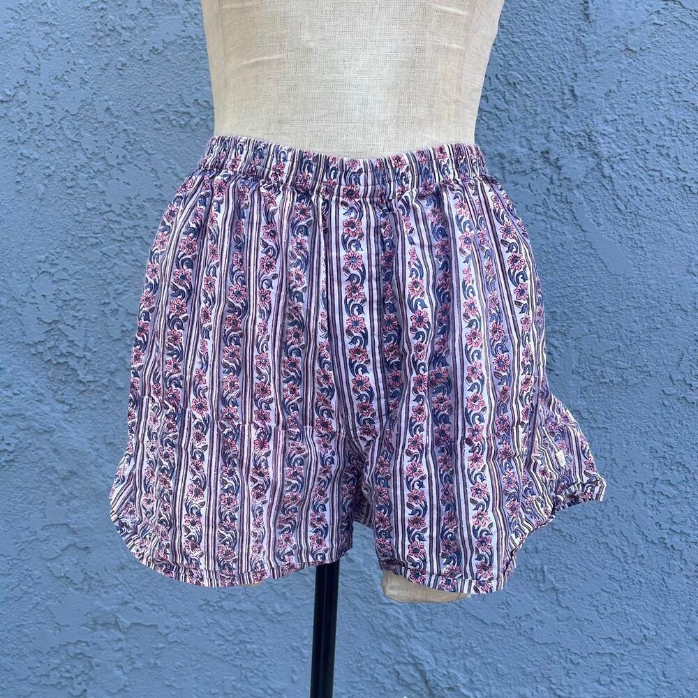 Anokhi Boxer shorts unisex cotton block print